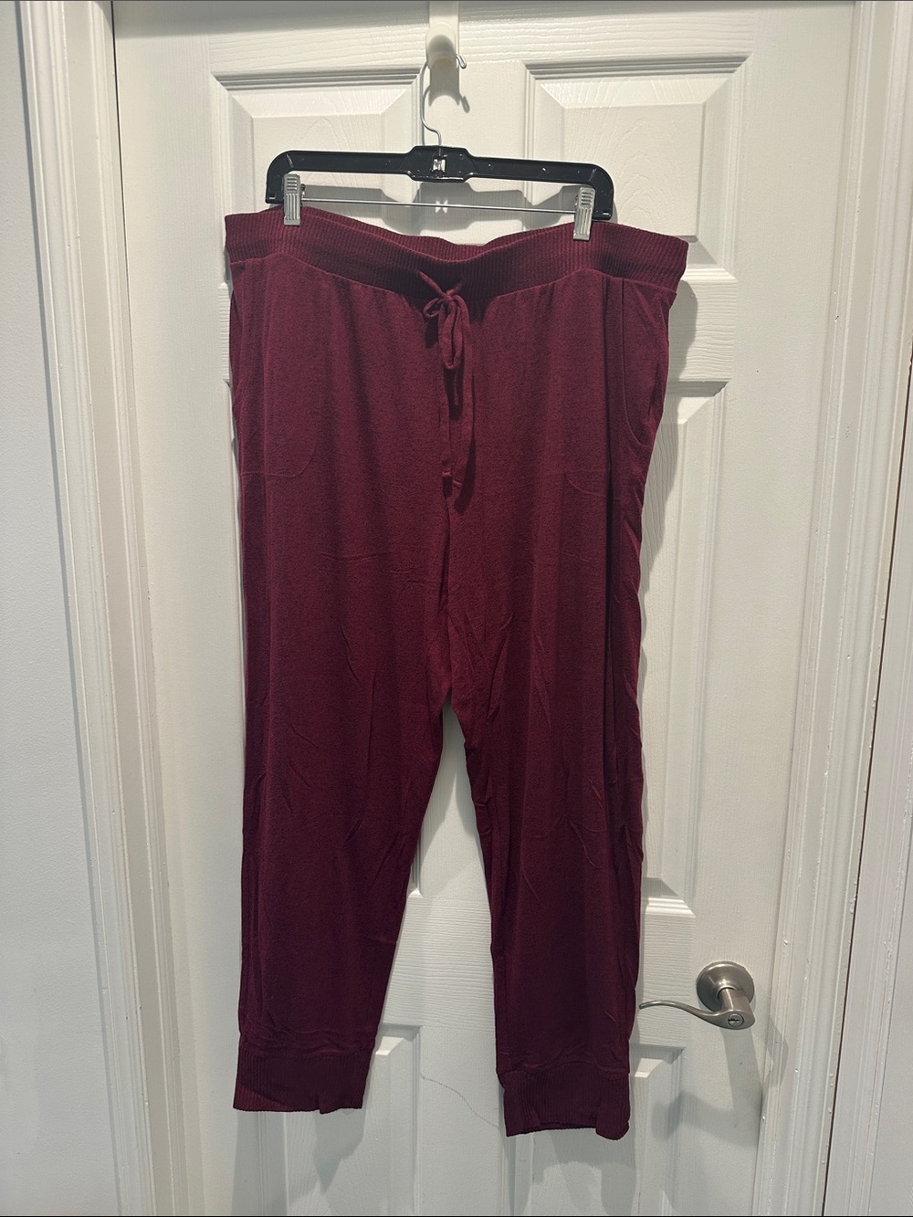 Alfani Drawstring Joggers in Burgundy Size XXL